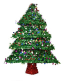 Garland Tinsel Christmas Tree Wall Hanging - 23 Inch - Christmas >> Trees and Wreaths - by Alef