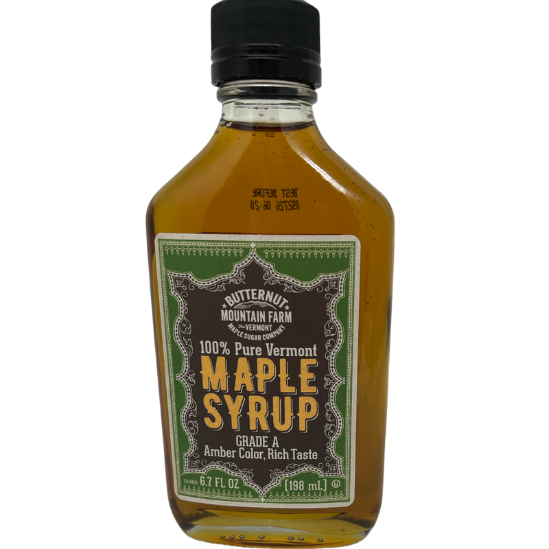 Vermont Maple Syrup in a Glass Flask Screw Top