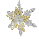 Spunglass Ornament - Gold Snowflake