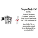Live Your Bucket List Charm - Gift Shoppe >> Jewelry >> Charms and Worry Stones - by Ganz - view 5