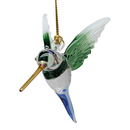 Feeding Hummingbird - Green Wing - Egyptian Glass Ornament - Christmas >> Ornaments >> Egyptian Glass - by Egyptian Museum - 