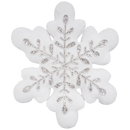 Glistening Snowflake Pillow - 16x18 inches - Home & Living >> Bed & Bath - by C & F Home