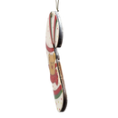 Holiday Bear Candy Cane Wooden Ornament