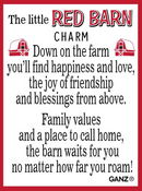 The Little Red Barn Charm - A Heartwarming Symbol of Home and Belonging - Gift Shoppe >> Jewelry >> Charms and Worry Stones -