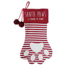 Cat's Paw Stocking - Embroidered - - Christmas >> Stockings - by Season's Design