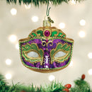 Mardi Gras Mask Glass Ornament - Christmas >> Ornaments >> Glass - by Old World Christmas - view 4