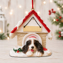 Ceramic Doghouse Ornament - Springer Spaniel - Animals - by E&S Pets