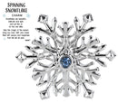 Spinning Snowflake - Pocket Charm - Charms and Worry Stones - by Ganz