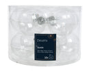 Glass 2.4" Ornaments - 10 piece Set - Clear - Christmas >> Ornaments >> Glass - by Decoris