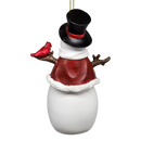 Berry Vine Snowman with Cardinal