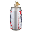 Pabst Blue Ribbon Beer Can Glass Ornament - Christmas >> Ornaments - by Old World Christmas - view 2