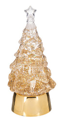LED Light Up Tree Mini Shimmer – Warm Golden Glow - Christmas >> Snowglobes - by Ganz - view 2