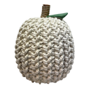 Cable Knit Look Harvest Pumpkins - Cream - Holidays >> Thanksgiving and Harvest - by Gerson