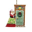 Home for the Holidays: Santa Standing in Doorway Ornament - Christmas >> Ornaments >> Jim Shore - by Jim Shore