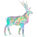 Outdoor Lighted Holographic Holiday Deer - 57 Inches tall - Christmas >> Decor - by Gerson
