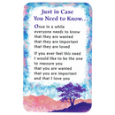 Wallet Card - Just in Case You Need to Know...