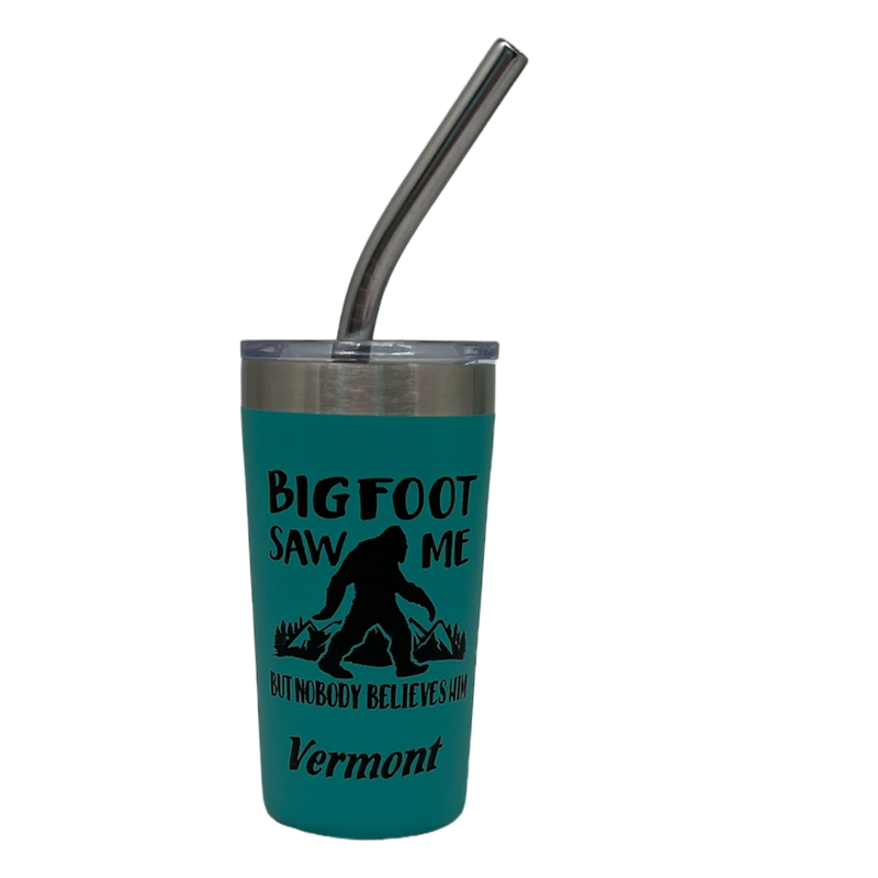Vermont Bigfoot Stainless Steel 2oz Shooter  - Aqua