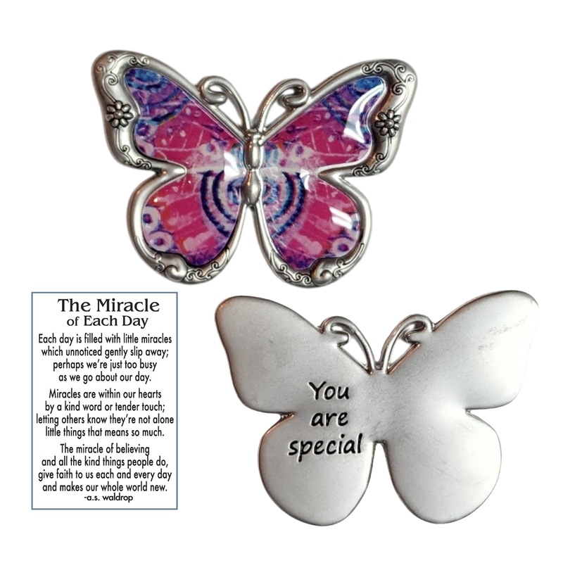 Butterfly Inspriational Pocket Charm -