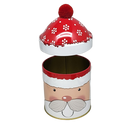 Gift Tin with Pom Pom Hat - Santa
