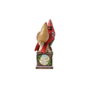 Cardinal Pair on Pedestal Figurine