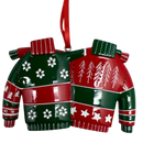 Christmas Sweaters Couples Ornament