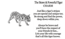 The Brave and Powerful Tiger Charm