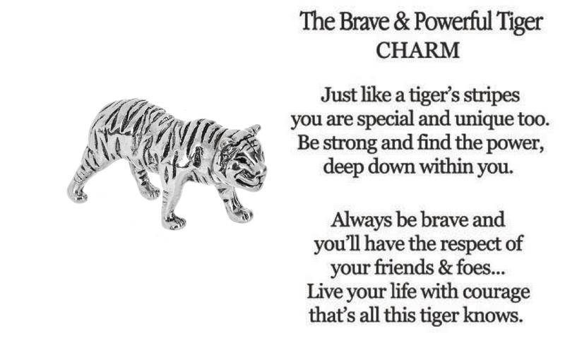 The Brave and Powerful Tiger Charm
