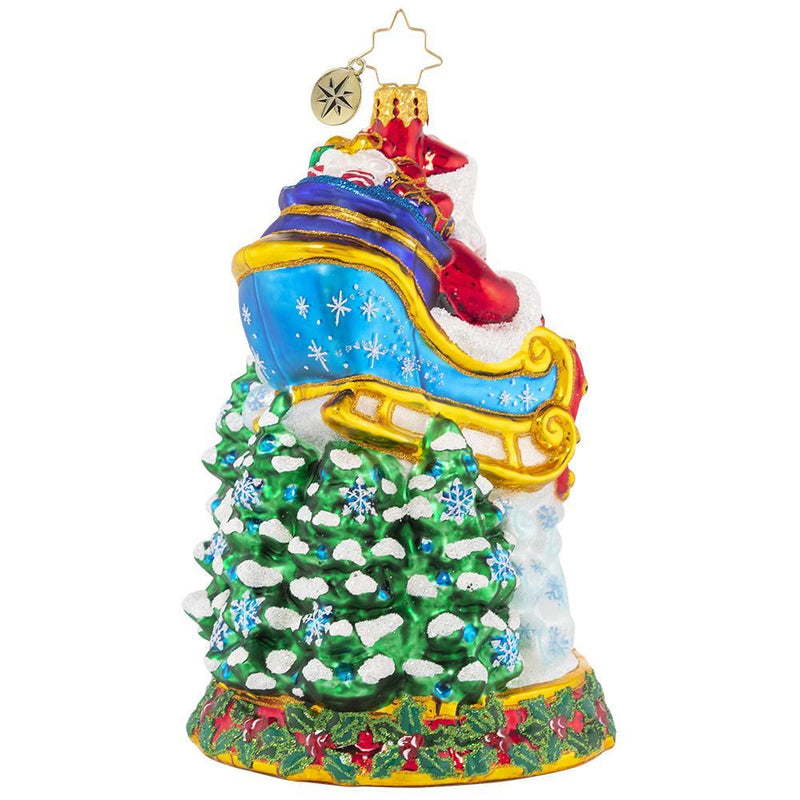 Racing Around The Forest - Glass Ornament - The Country Christmas Loft