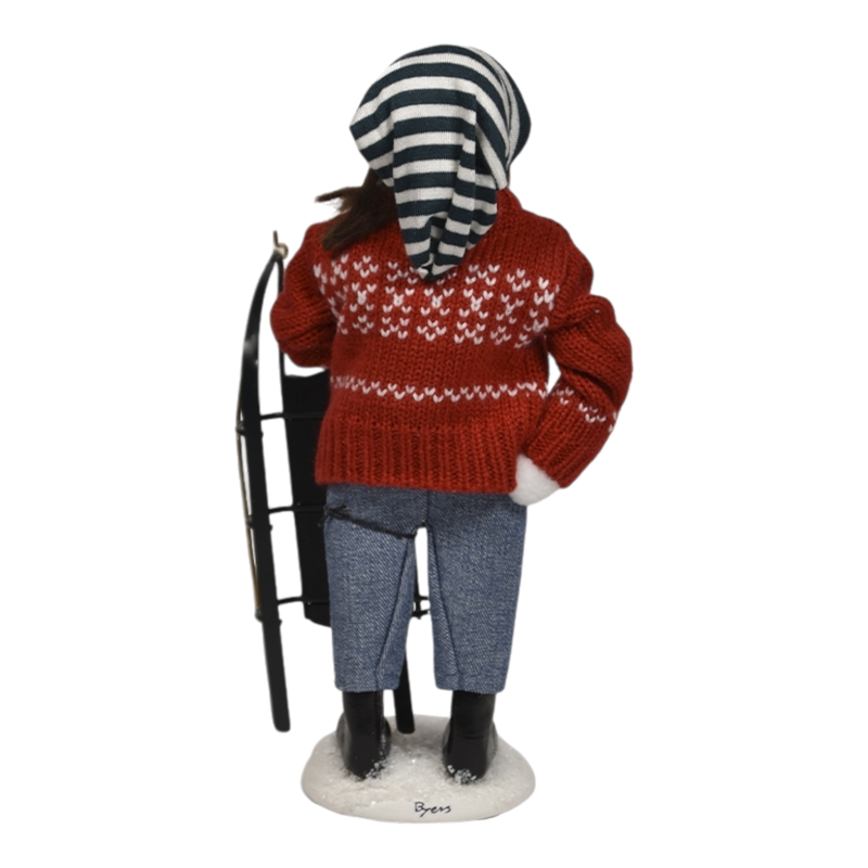 Winter Sports Family - Sledding Girl