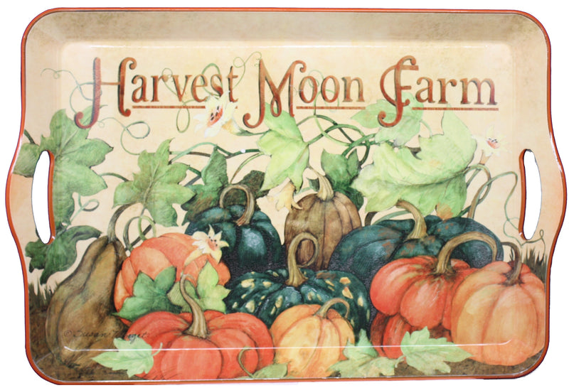 17.3-Inch Long Harvest Design Tray - - The Country Christmas Loft