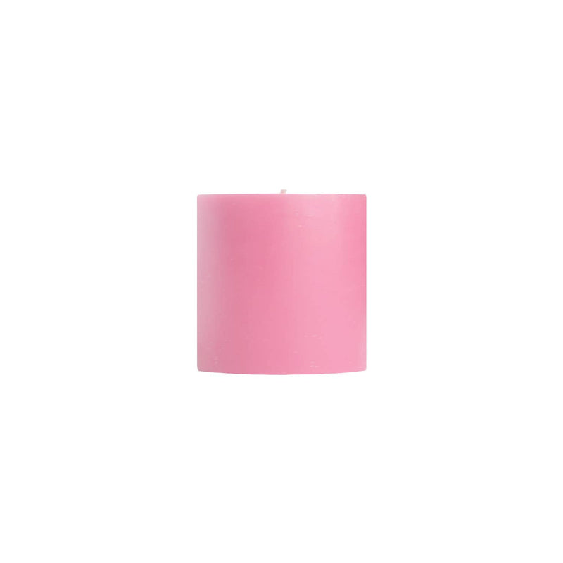 Mole Hollow Unscented Pillar Candle (Dusty Rose)  - - The Country Christmas Loft