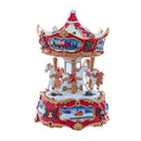 7-Inch Wind-Up Musical Carousel - Christmas >> Decor - by Kurt Adler