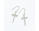 Silver Cross Dangle Earrings - Gift Shoppe >> Jewelry >> Earrings - by Periwinkle By Barlow