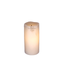 Wavy Edge Glow Wick Pillar Candle -