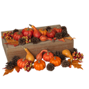 Harvest Accents in a Mesh Bag - - Holidays >> Thanksgiving and Harvest - by Gerson
