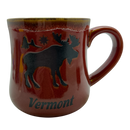 Vermont Moose Mug - Rustic Red