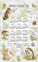 2027 Linen Calendar Towel - Spring Critters - Calendars - by Kay Dee Design