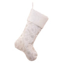 White Quilted Snowflake Christmas Stocking - Christmas >> Stockings - by Kurt Adler