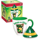 Raised By Elves Ceramic Mug With Lid
