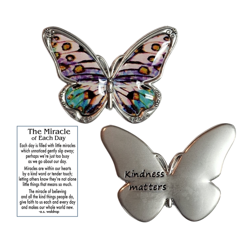 Butterfly Inspriational Pocket Charm -