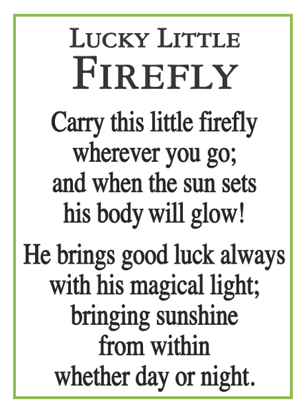 Lucky Little Firefly Charm