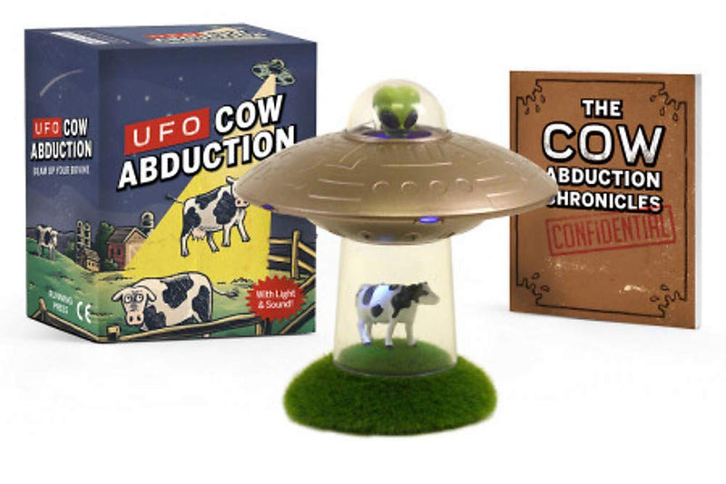 UFO Cow Abduction: Beam Up Your Bovine (With Light and Sound!) - The Country Christmas Loft