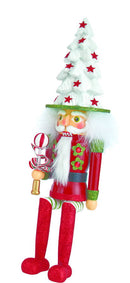 17" Hollywood Shelf Sitter Nutcracker - Tree Hat - The Country Christmas Loft