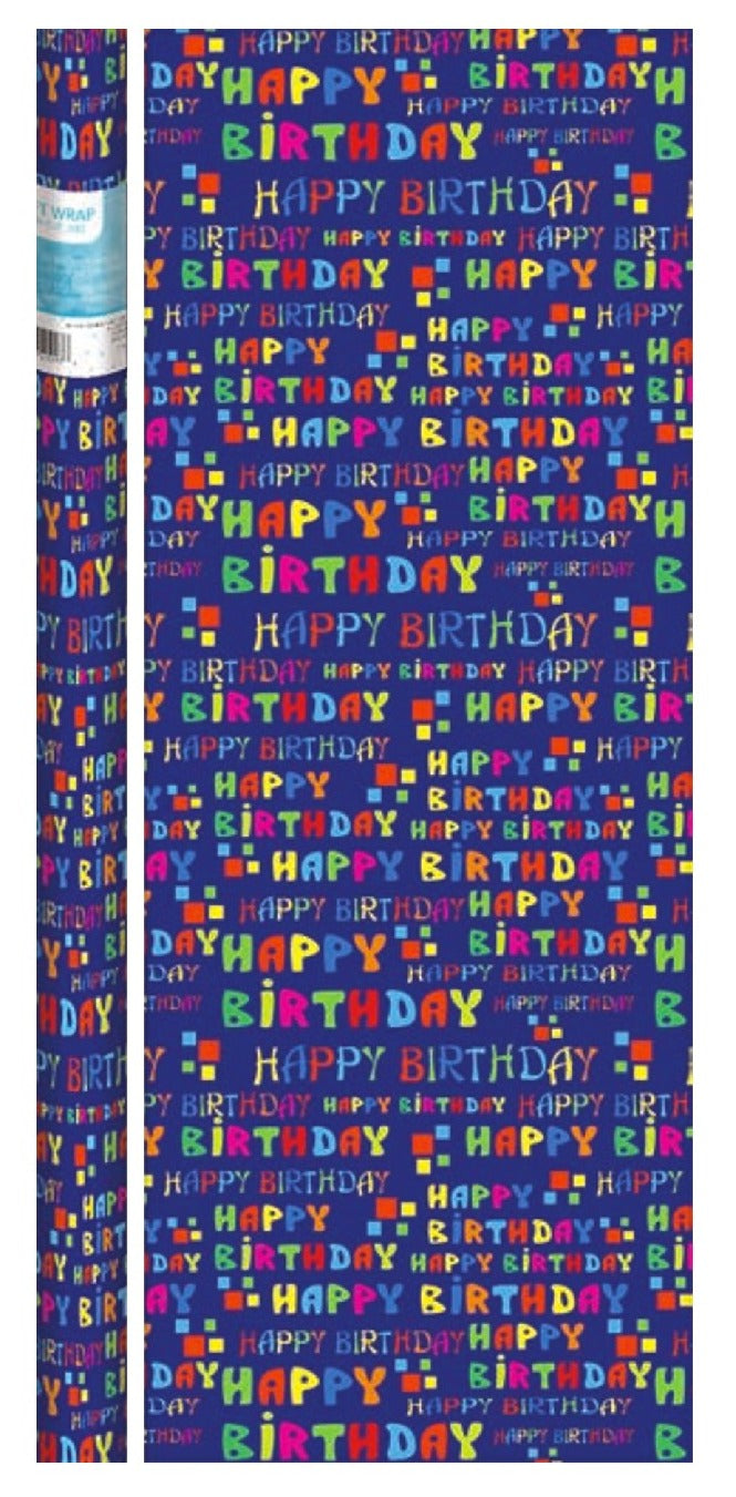 Happy Birthday Gift Wrap - The Country Christmas Loft