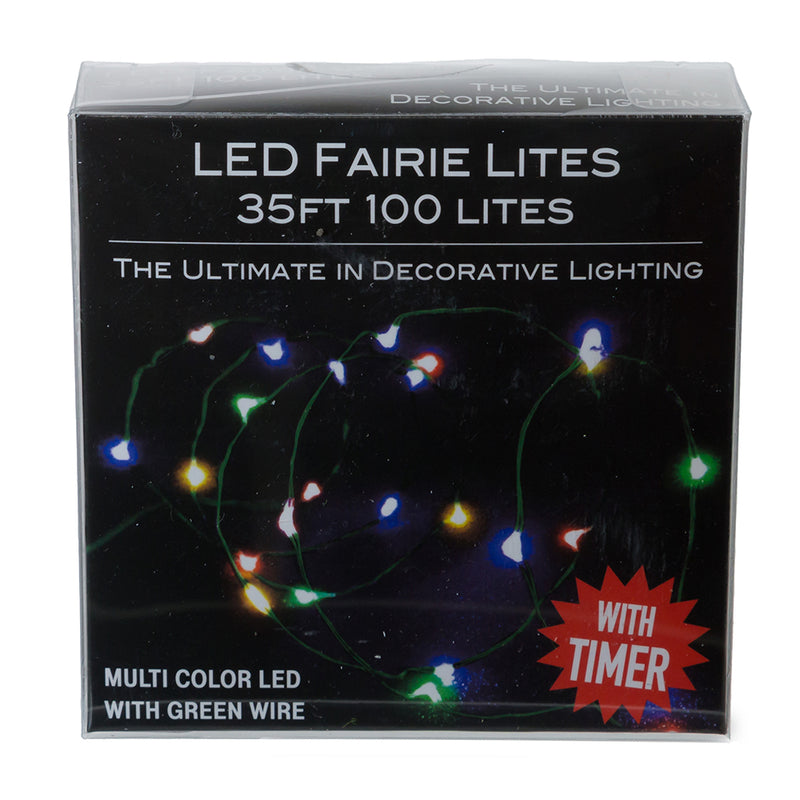 100-Light Battery Operated Multicolor Twinkle Fairy  Lights - The Country Christmas Loft