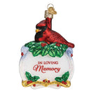 Old World Christmas Memorial Cardinal  Ornament - The Country Christmas Loft