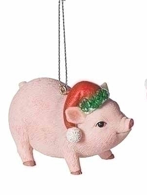 The Lucky Pig Ornament - Standing - The Country Christmas Loft