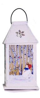 B/O Lit Lantern - Snowman - - The Country Christmas Loft