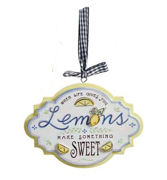 When life gives you lemons Ornament - Make Something Sweet - The Country Christmas Loft