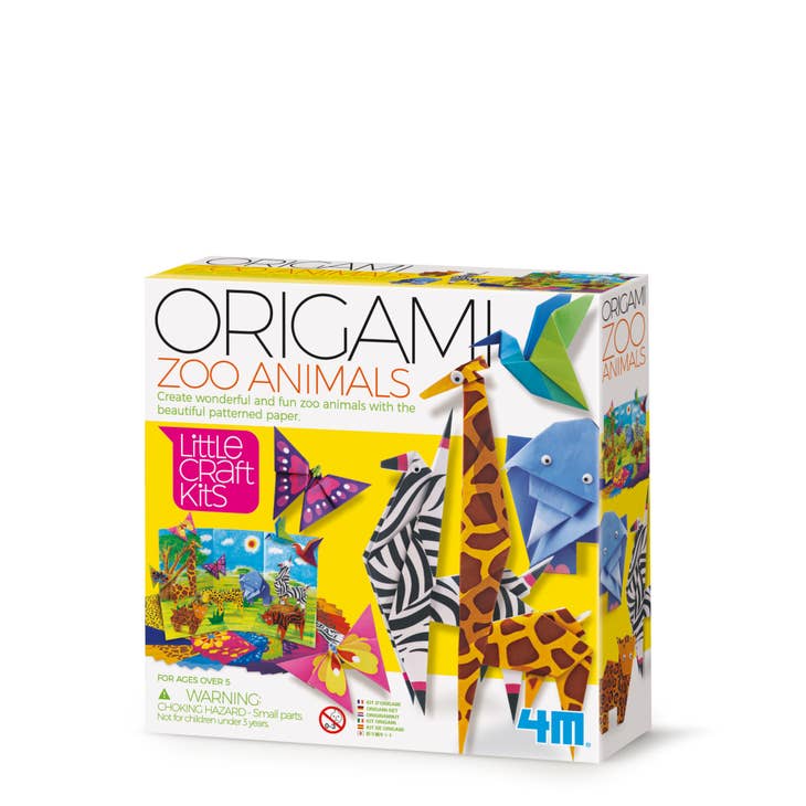 4M Origami Zoo Animals Kits, Create Colorful Zoo Animals DIY - The Country Christmas Loft